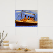 Poster Navire Titanic (Cuisine)