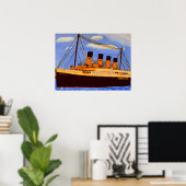 Poster Navire Titanic (Bureau à domicile)