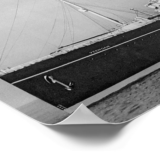 Poster Navire Veendam (Coin)