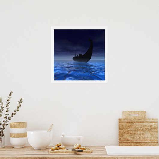 POSTER NAVIRE VIKING (Cuisine)