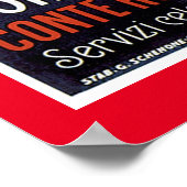 Poster Navire Vintage SS Conte Biancamano (Coin)