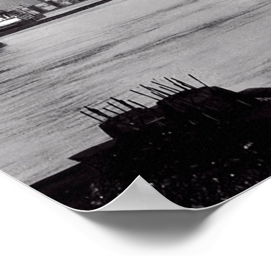 Poster Navires à Portland Oregon (Coin)