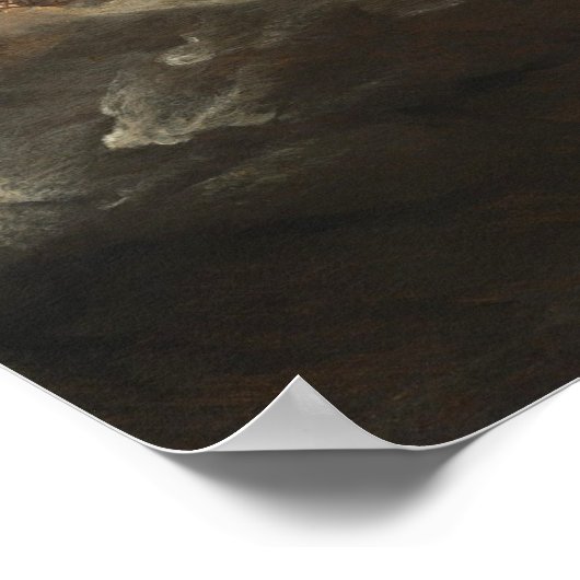 Poster Navires dans un Galé, Marine (Coin)