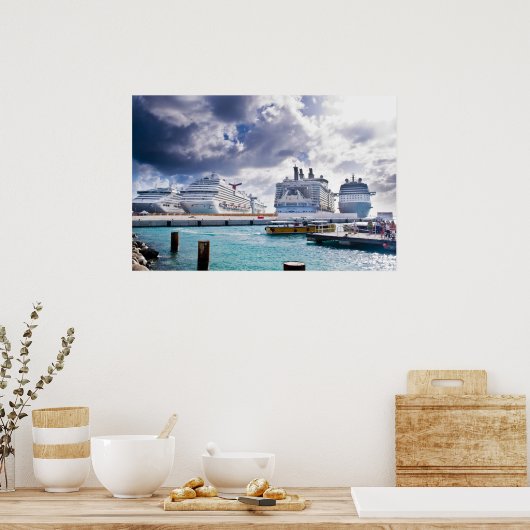 Poster Navires de croisière (Cuisine)