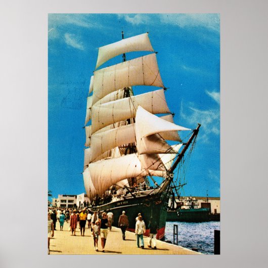 Poster Navires historiques vintages, Étoile de l'Inde San (Devant)