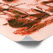 Poster NAVIRES NAVIRES VINTAGES INTERNATIONAUX, Rouge (Coin)