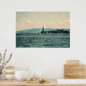 POSTER NAVIRES SUR L'AFFICHE DE NEW YORK BAY (Cuisine)