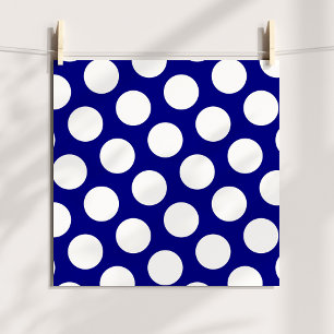 Poster Navy and White Polka Dots