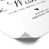 Poster navy & bleu clair maillot de douche (Coin)