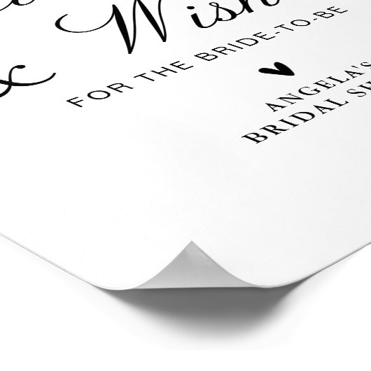 Poster navy & bleu clair maillot de douche (Coin)