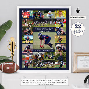 Poster Navy High School Senior Sports 22 Photos