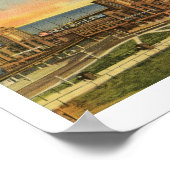 Poster Navy Pier, Chicago, Illinois Vintage (Coin)