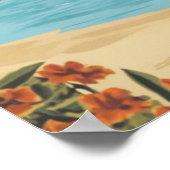 Poster Naxos Grèce Beach Travel (Coin)