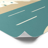 Poster Naxos Grèce minimaliste (Coin)