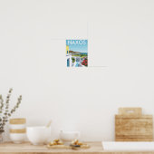 Poster Naxos Grèce Travel (Cuisine)
