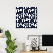 Poster N'ayez pas peur (Bureau à domicile)