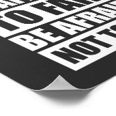 Poster N'ayez pas peur d'échouer Motivational (Coin)