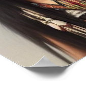 Poster Nayla La Petite Fille Amérindienne (Coin)