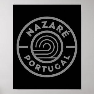 Poster Nazaré Portugal Surf de grosses vagues Surf