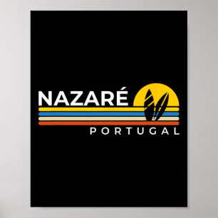 Poster Nazare Portugal Vintage Retro Souvenirs