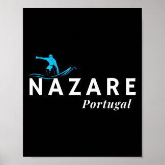 Poster Nazare Portugal Wave Surf Surfing Surfer 