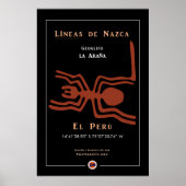 Poster Nazca Geoglyphs-Spider (Devant)