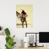 Poster NC Wyeth Peinture historique Chasse autochtone ind (Bureau à domicile)