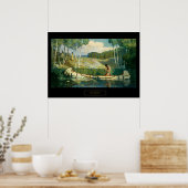 Poster NC Wyeth Western Peinture Indian Love Call (Cuisine)