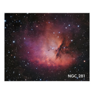 Poster NCG 281 nébuleuse pacman espace