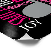 Poster Né à Dance Pink ID277 (Coin)