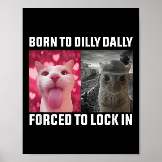 Poster Né À Dilly Dally Obligé De Verrouiller Dans Les Mè (Devant)