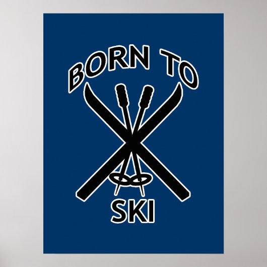 Poster Né à Ski (Devant)