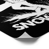 Poster Né À Snowboard (Coin)
