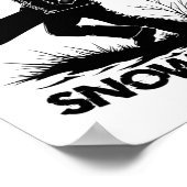Poster Né À Snowboard1 (Coin)