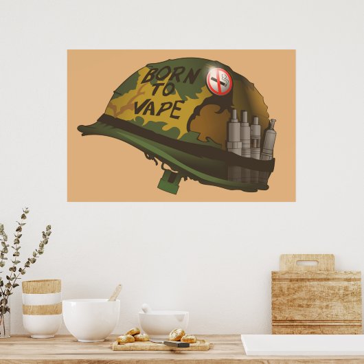 Poster Né à Vape (Cuisine)
