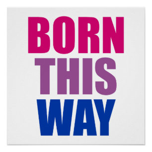 Poster Né ainsi Bisexual Bi Pride LGBTQ