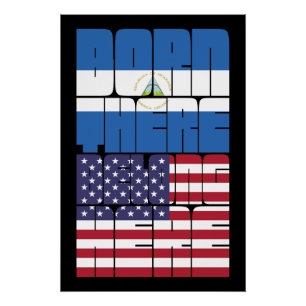 Poster Né au Nicaragua, Appartient à l'Amérique