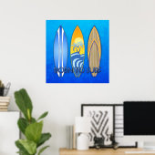 Poster Né Au Surf (Bureau à domicile)
