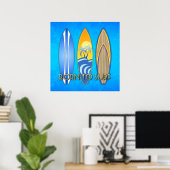 Poster Né Au Surf (Bureau à domicile)