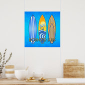 Poster Né Au Surf (Cuisine)