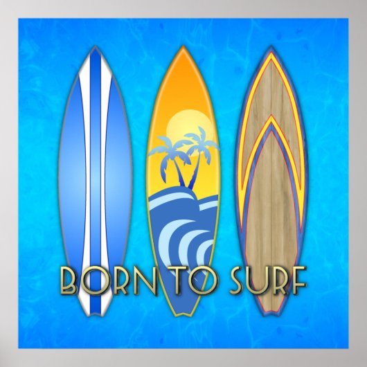 Poster Né Au Surf (Devant)