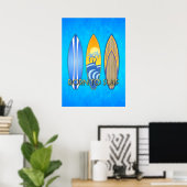 Poster Né Au Surf (Bureau à domicile)
