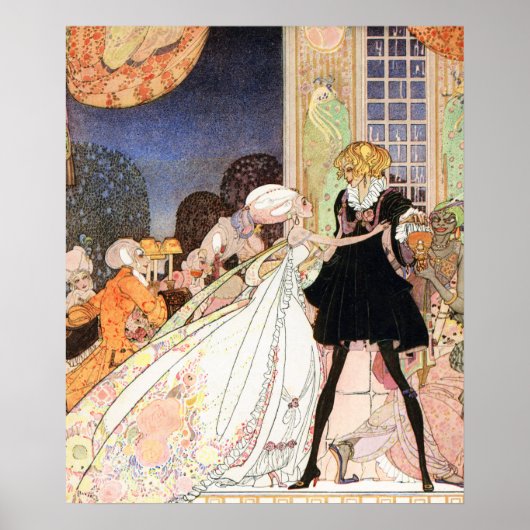 Poster Ne bois pas ! Art nouveau par Kay Nielsen (Devant)