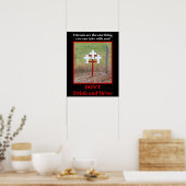 POSTER NE BOIS PAS ET NE CONDUIT PAS (Cuisine)