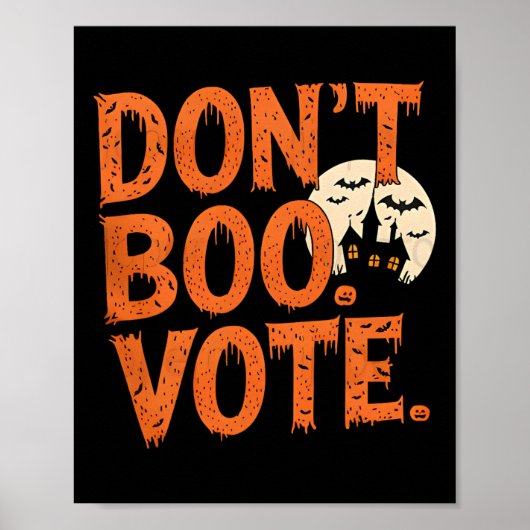 Poster Ne bougez pas de voter Costume d'Halloween Garçons (Devant)