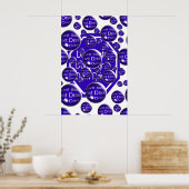 Poster Ne Buvez Pas Et Ne Conduisez Pas En Bleu (Cuisine)