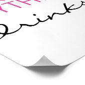 Poster Ne cherchez rien d'autre que des boissons et des r (Coin)