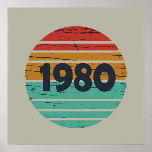 Poster Né classique de 1980 (Devant)