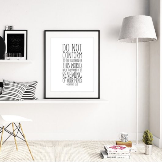 Poster Ne Conforme Pas Au Motif, Romains 12:2