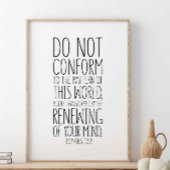 Poster Ne Conforme Pas Au Motif, Romains 12:2